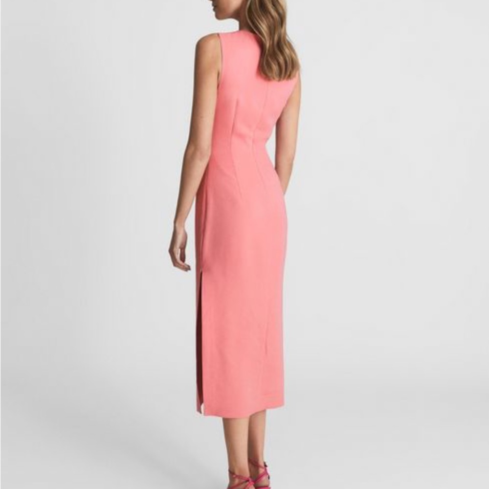 Reiss Imogene rose color dress Size 6 - Picture 3 of 6